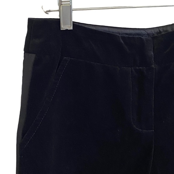 Trina Turk Velvet Tuxedo Cropped Pants in Black - Picture 3 of 10